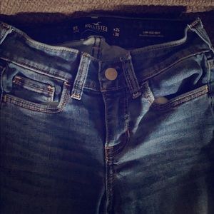 Blue jeans with a wide bottom. Hollister